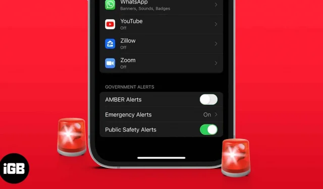 Como desativar os alertas governamentais e AMBER no iPhone (2022)