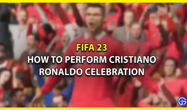 Cómo celebrar a Cristiano Ronaldo Sioux en FIFA 23
