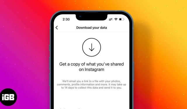 Hoe gegevens van Instagram te downloaden en te bekijken