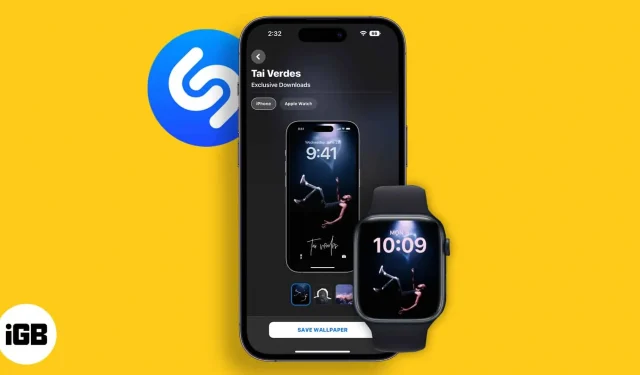 Shazam で iPhone および Apple Watch 用の限定壁紙をダウンロードする方法
