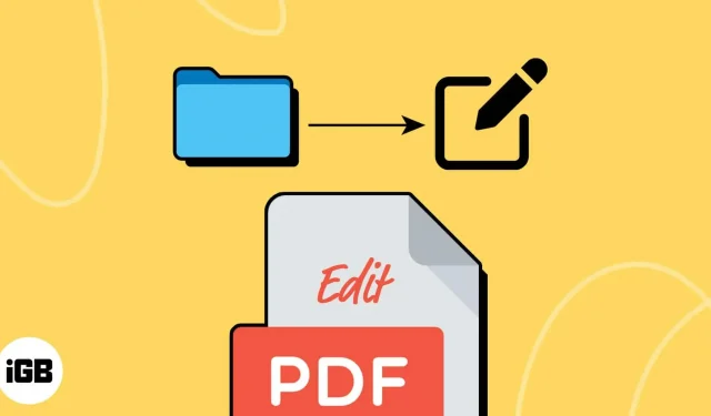Sådan redigeres PDF-filer på iOS 16 på iPhone og iPad