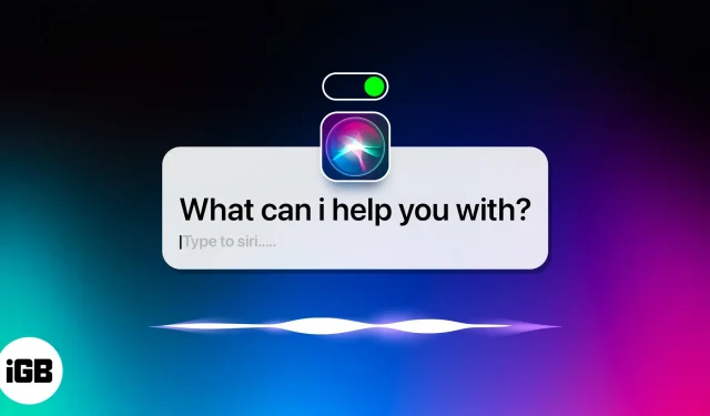 How to enable Type to Siri on Mac