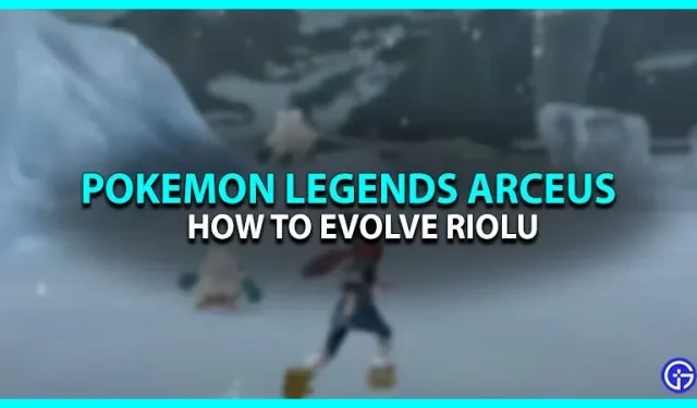 Comment développer Riolu dans Pokemon Legends : Arceus