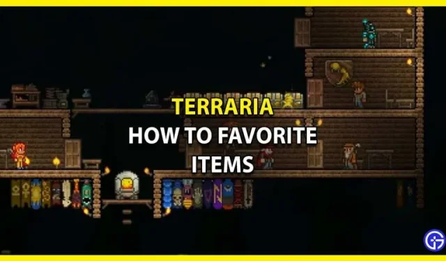 Terraria: inventarisitems aan favorieten toevoegen