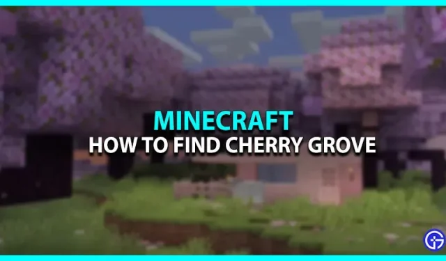Wie finde ich das Minecraft Cherry Grove-Biom?