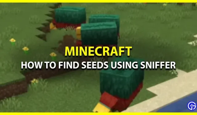 Cómo usar Sniffer Mob para encontrar semillas en Minecraft