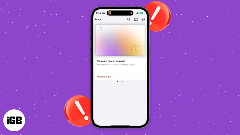 How to Fix “Apple Card Cannot Be Used” Error in Wallet App