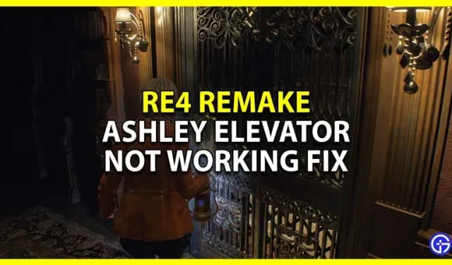 Resident Evil 4 Remake Ashley’s elevator not working