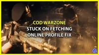 Call Of Duty (COD) Warzone Stuck While Getting Online Profile (Fix)