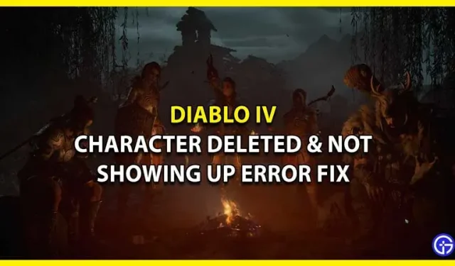 Bug di Diablo 4: personaggio rimosso e non visualizzato (risolto)