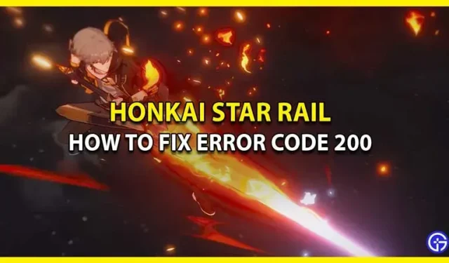 Problemos kodo 200 taisymas „Honkai Star Rail“ (2023 m.)