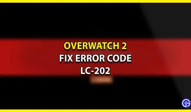 How to fix Overwatch 2 error LC-202 – Lost connection to the game server