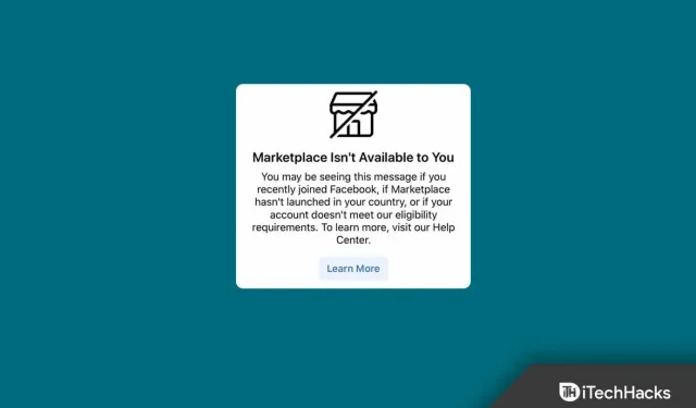 How to Fix Facebook Marketplace Not Working