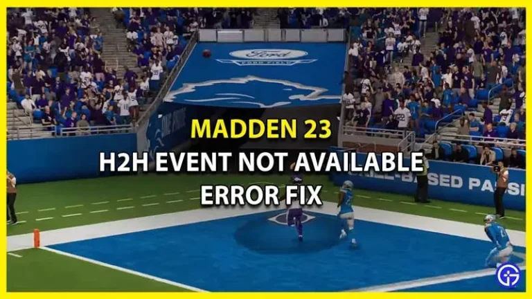 How to fix “One-on-one (H2H) event not available” error in Madden 23 MUT