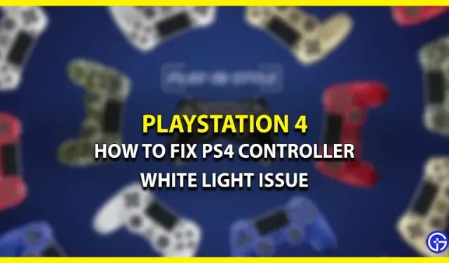 Manette PS4 bloquée sur la lumière blanche (résolu)