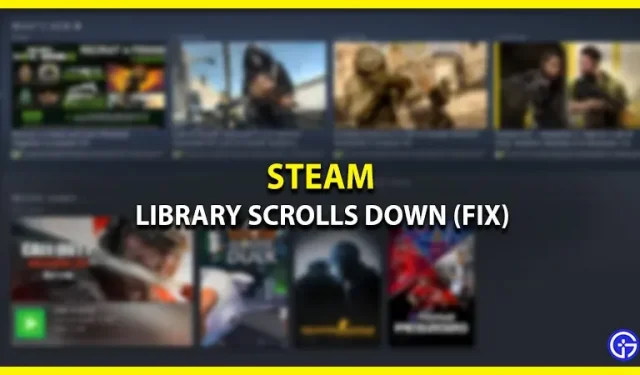 Steam bibliotēkas ritināšanas uz leju kļūda (labot)