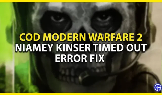COD Modern Warfare 2 BETA Niamey Kinser Correction d’un bug expiré