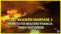 Hoe WOLTERS-FRANCIS time-out in afwachting van datacenterfout in COD MW 2 Beta op te lossen