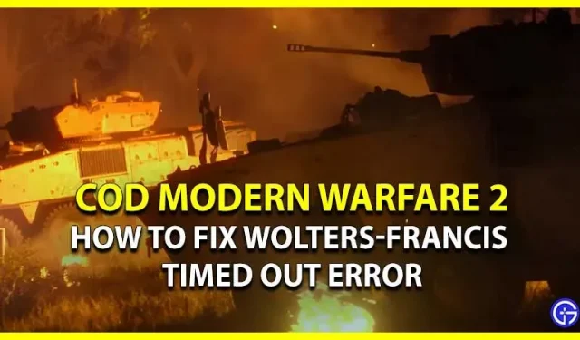 Hoe WOLTERS-FRANCIS time-out in afwachting van datacenterfout in COD MW 2 Beta op te lossen