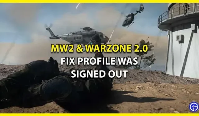 So beheben Sie das Abmelden von Ihrem Profil in COD Call of Duty Modern Warfare 2 und Warzone 2.0