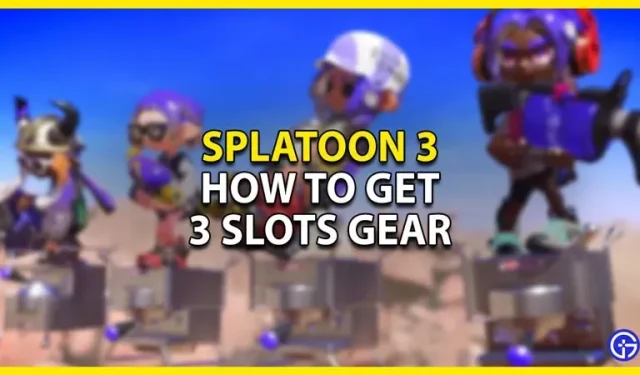 Splatoon 3: como conseguir equipamentos para 3 slots