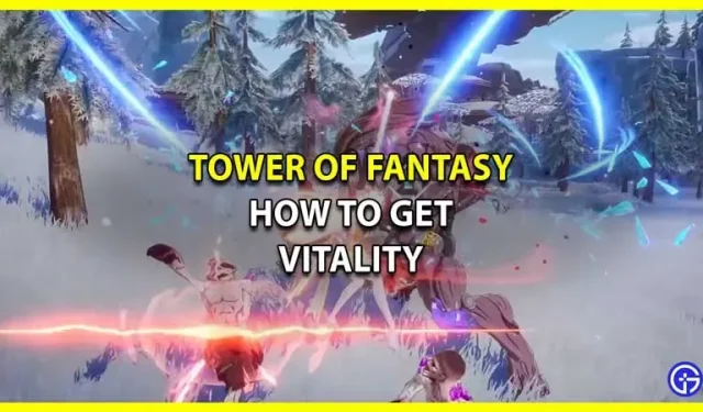 Tower Of Fantasy : 활력을 얻고 사용하는 방법