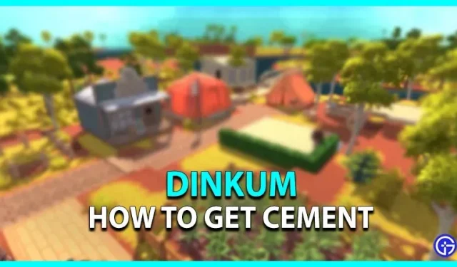 Dinkum: como obter cimento