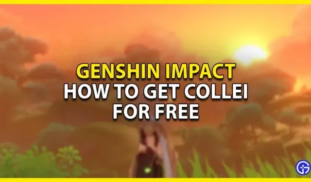 Genshin Impact: Collei gratis krijgen