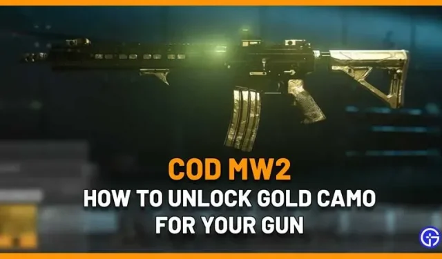 Kuinka saada kultaiset skinit aseisiin Call of Duty Modern Warfare 2:ssa