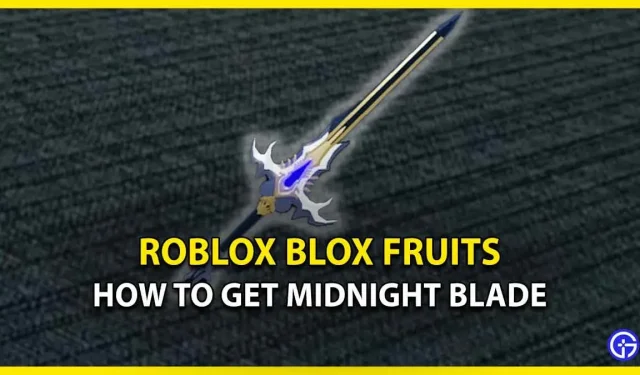 Como obter Midnight Blade no Roblox Blox Fruits