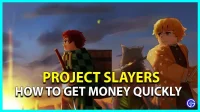 Project Slayers: hoe u snel aan geld kunt komen