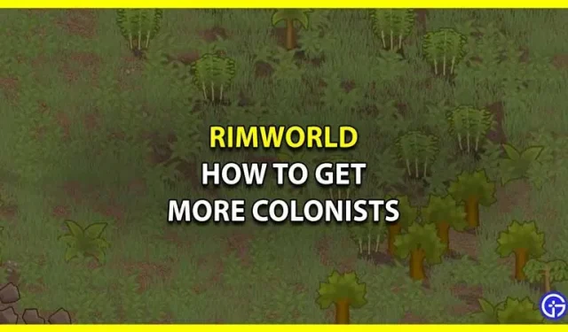RimWorld : comment obtenir plus de colons