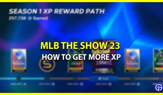 MLB The Show 23에서 XP를 파밍하는 방법