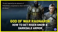 Как получить броню Risen Snow и Darkdale в God Of War Ragnarok