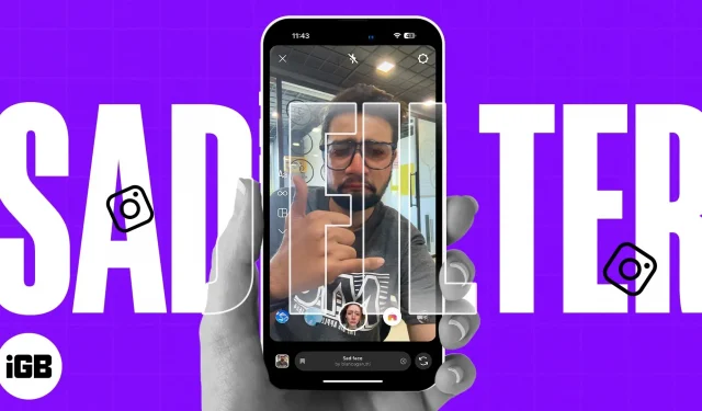 Как использовать фильтр грустного лица Instagram с iPhone или Android
