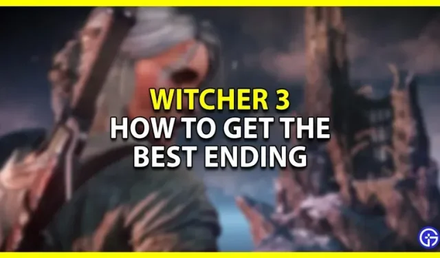„The Witcher 3“: kaip gauti geriausią pabaigą (parinkčių sąrašas)