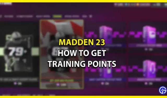 How to get and use training points in Madden 23 MUT