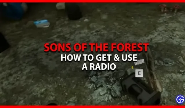 Kuinka saada ja käyttää radiota Sons Of The Forestissa