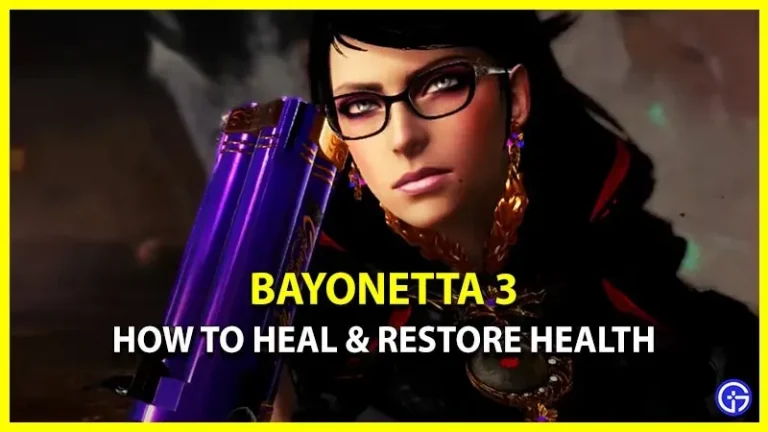 How to heal damage in Bayonetta 3