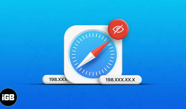 Cómo ocultar la dirección IP en Safari en iPhone, iPad y Mac