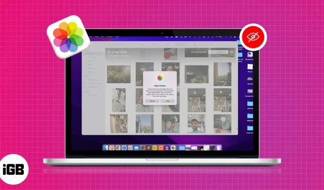 Hur du döljer och visar foton på din Mac