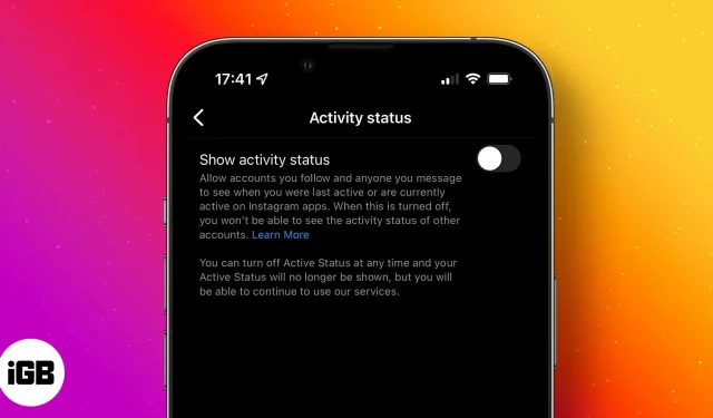 Comment masquer votre statut Instagram actif sur iPhone ou Android