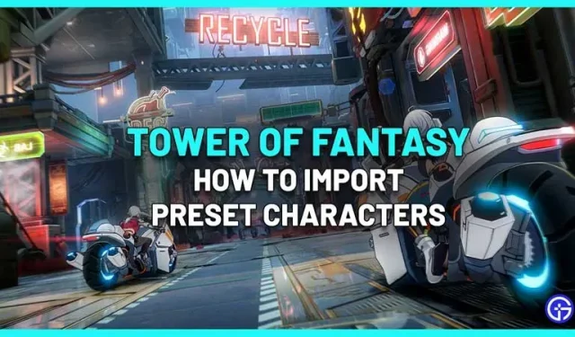 Fantaasia torn: kuidas importida eelseadistatud tähemärki