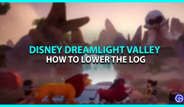 Cómo bajar el tronco cerca de la cascada en Disney Dreamlight Valley