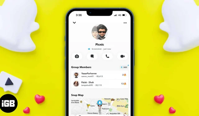 Cómo crear un chat grupal de Snapchat en iPhone