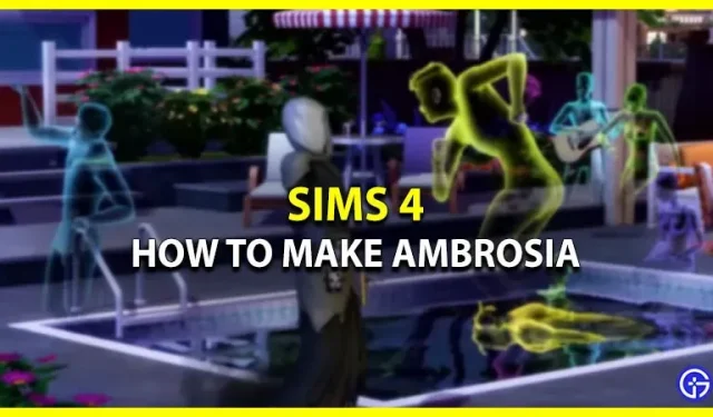 Sims 4에서 암브로시아를 만드는 방법(고스트 푸드 레시피)