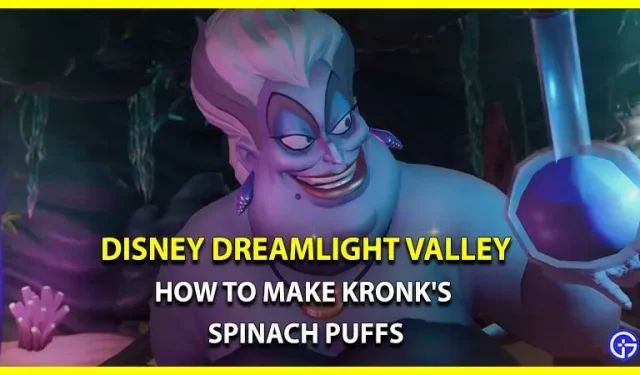 Wie man Spinat-Puffs aus Kronk im Disney Dreamlight Valley macht