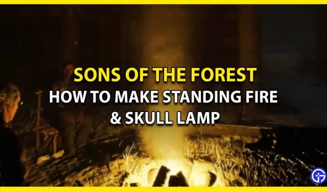Fogo permanente e lâmpada de caveira em Filhos da Floresta: como fazer
