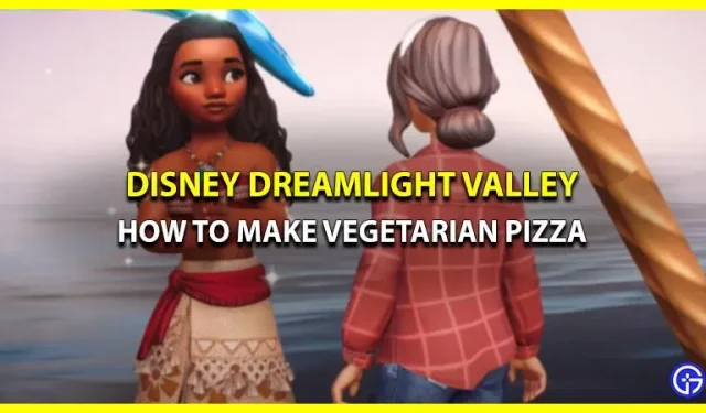 ディズニー・ドリームライト・バレーでベジタリアンピザを作る方法