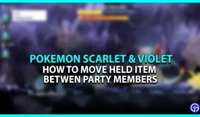 So verschieben Sie Gegenstände zwischen Gruppenmitgliedern in Pokemon Scarlet und Violet